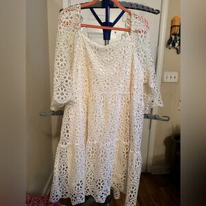ARULA Cream Lace Dress